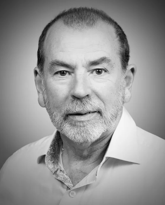 Black and white headshot of Neville Jones.