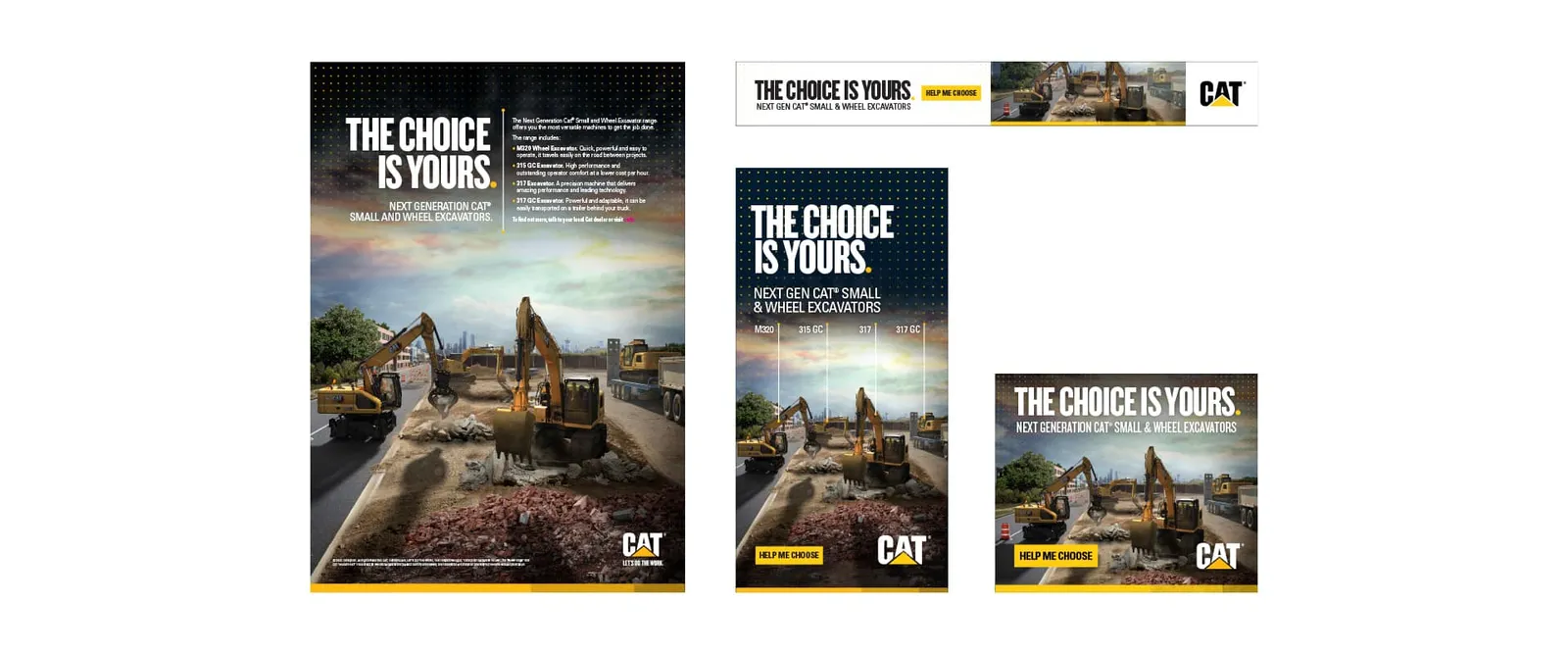 Caterpillar campaign creative