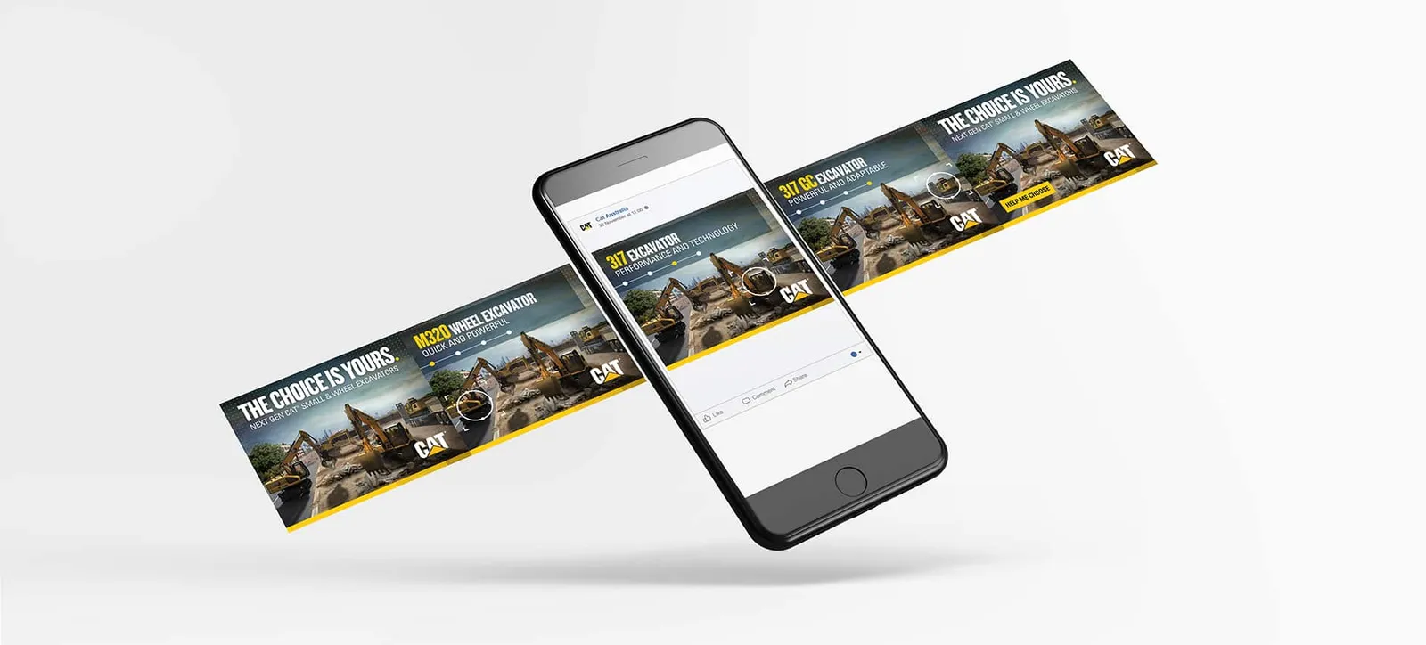 Caterpillar campaign creative