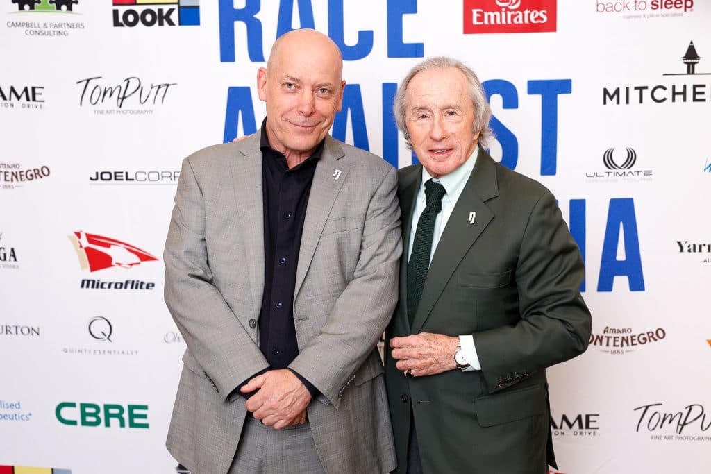 Phil Huzzard and Sir Jackie Stewart