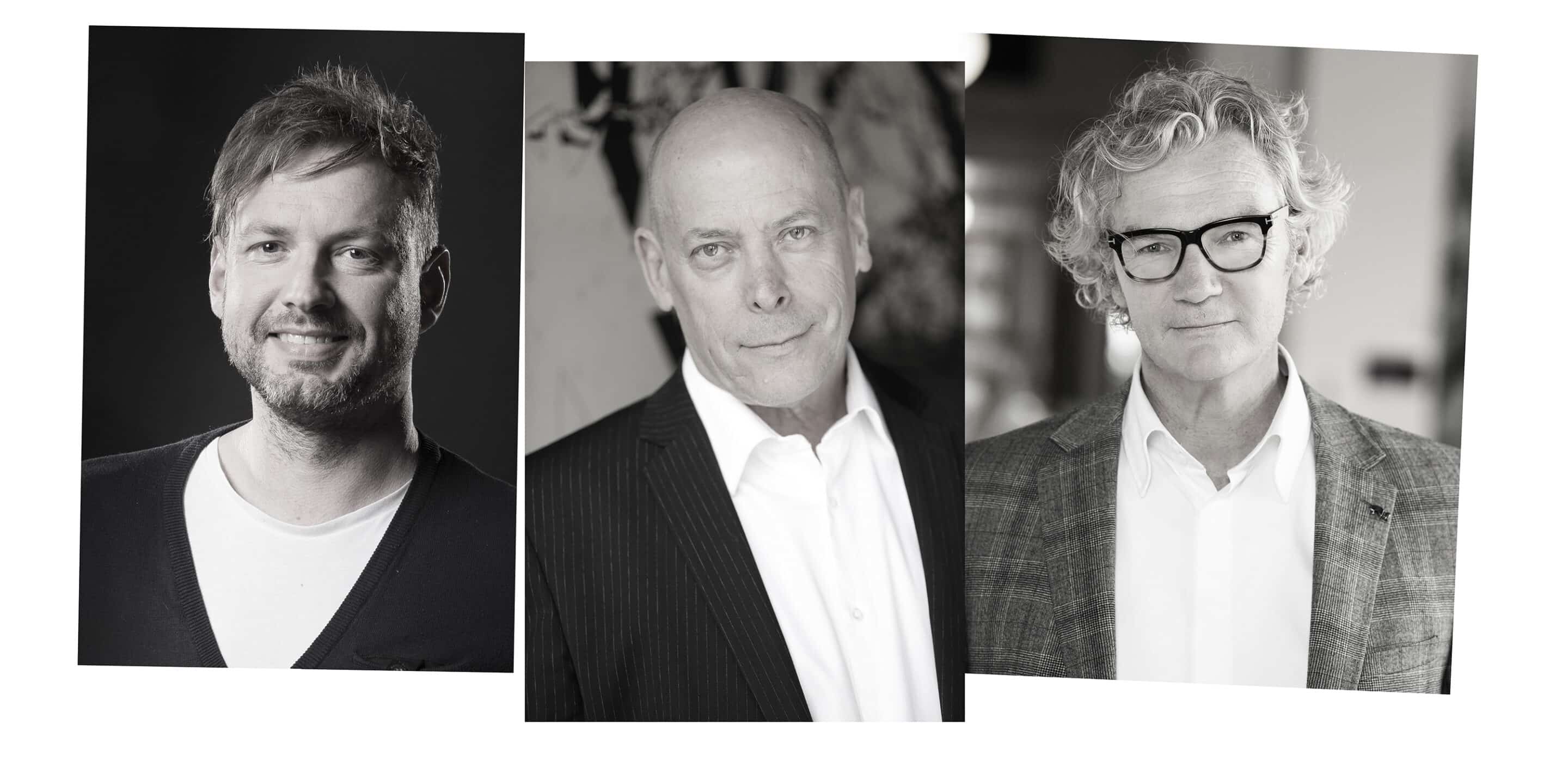 Left to right: David Finnegan, Philip Huzzard and Richard Ralphsmith